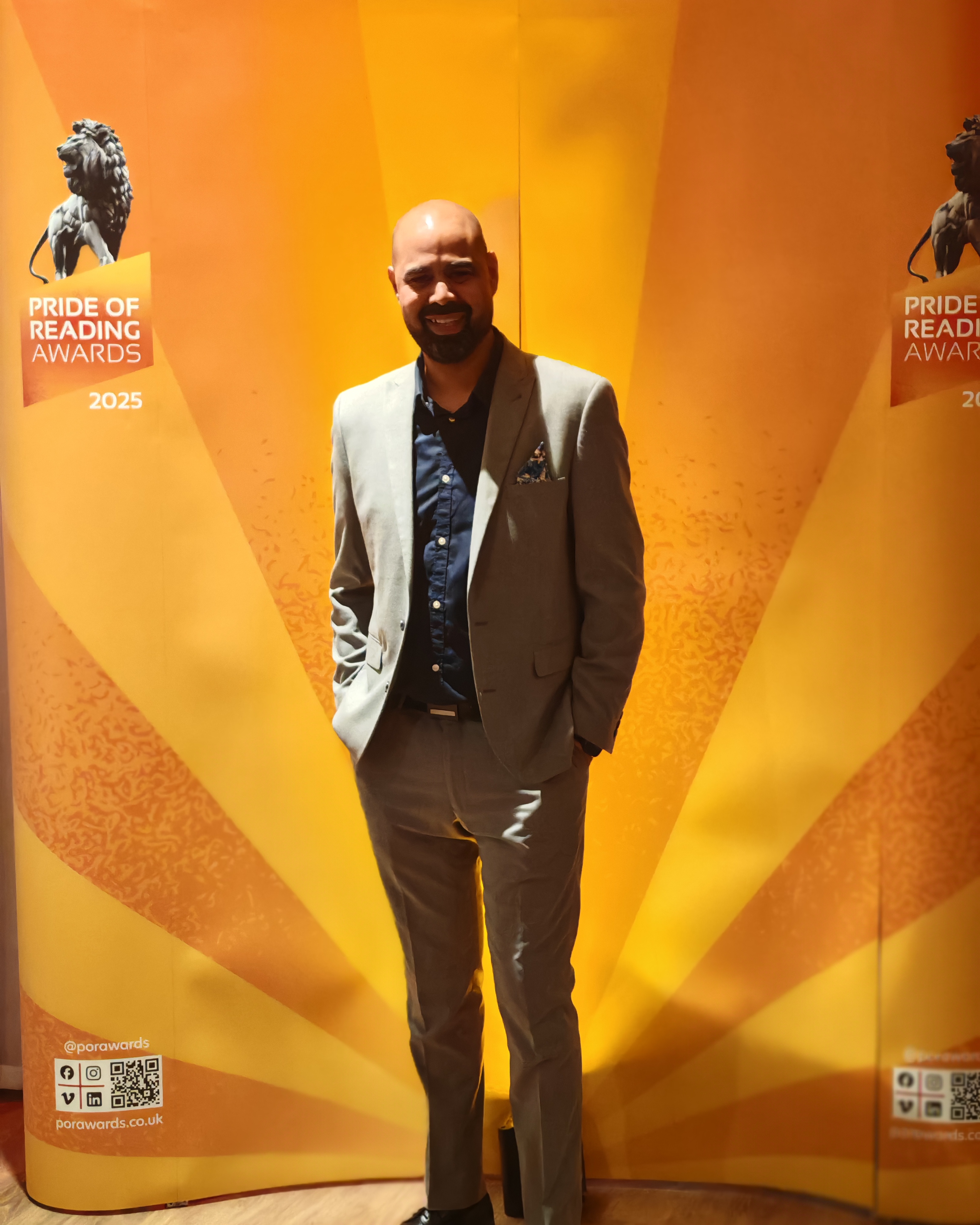 Keith Dias at the Pride of Reading Awards 2025 ceremony