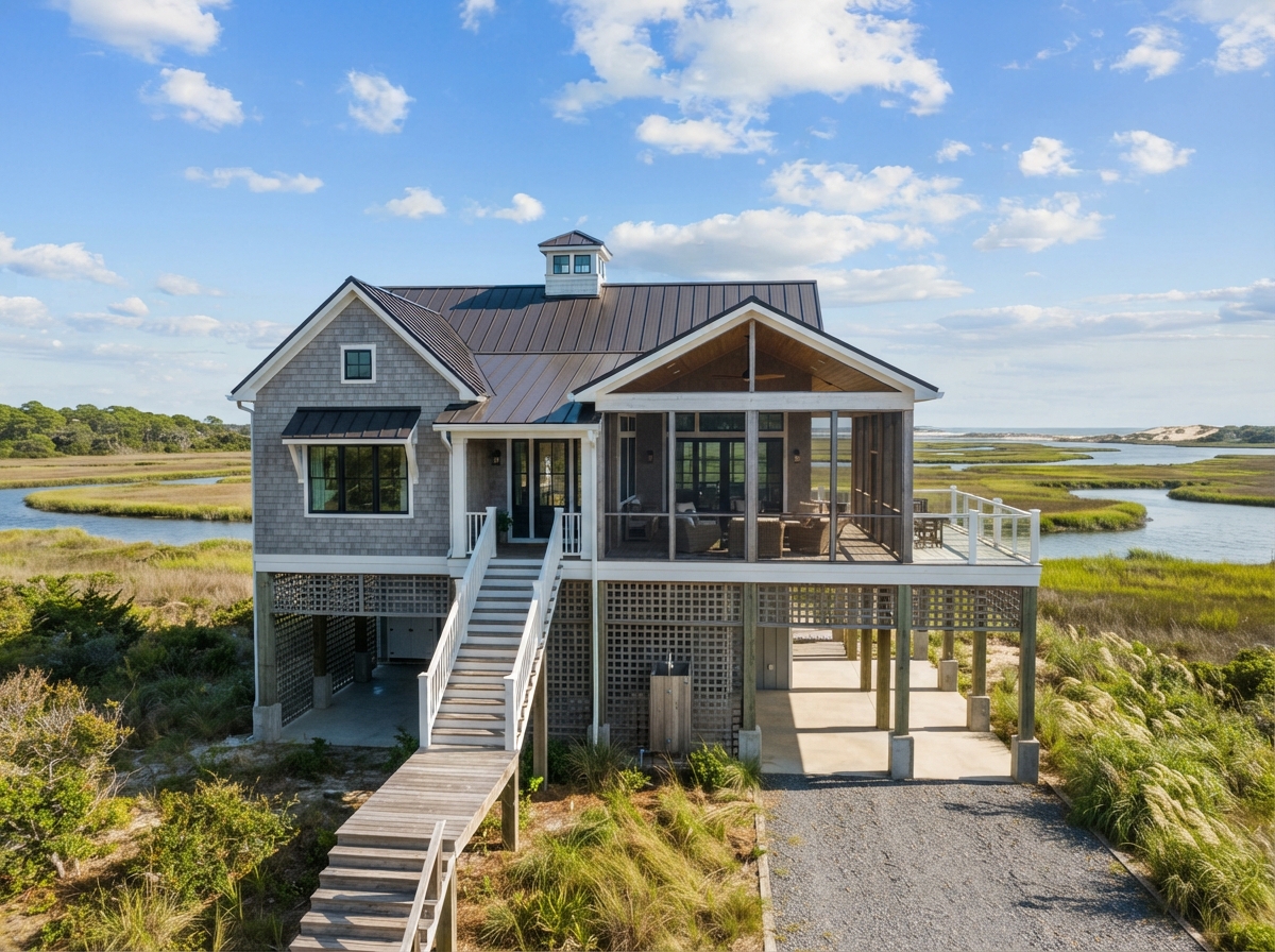 Elevated Coastal Retreat in Outer Banks, NC