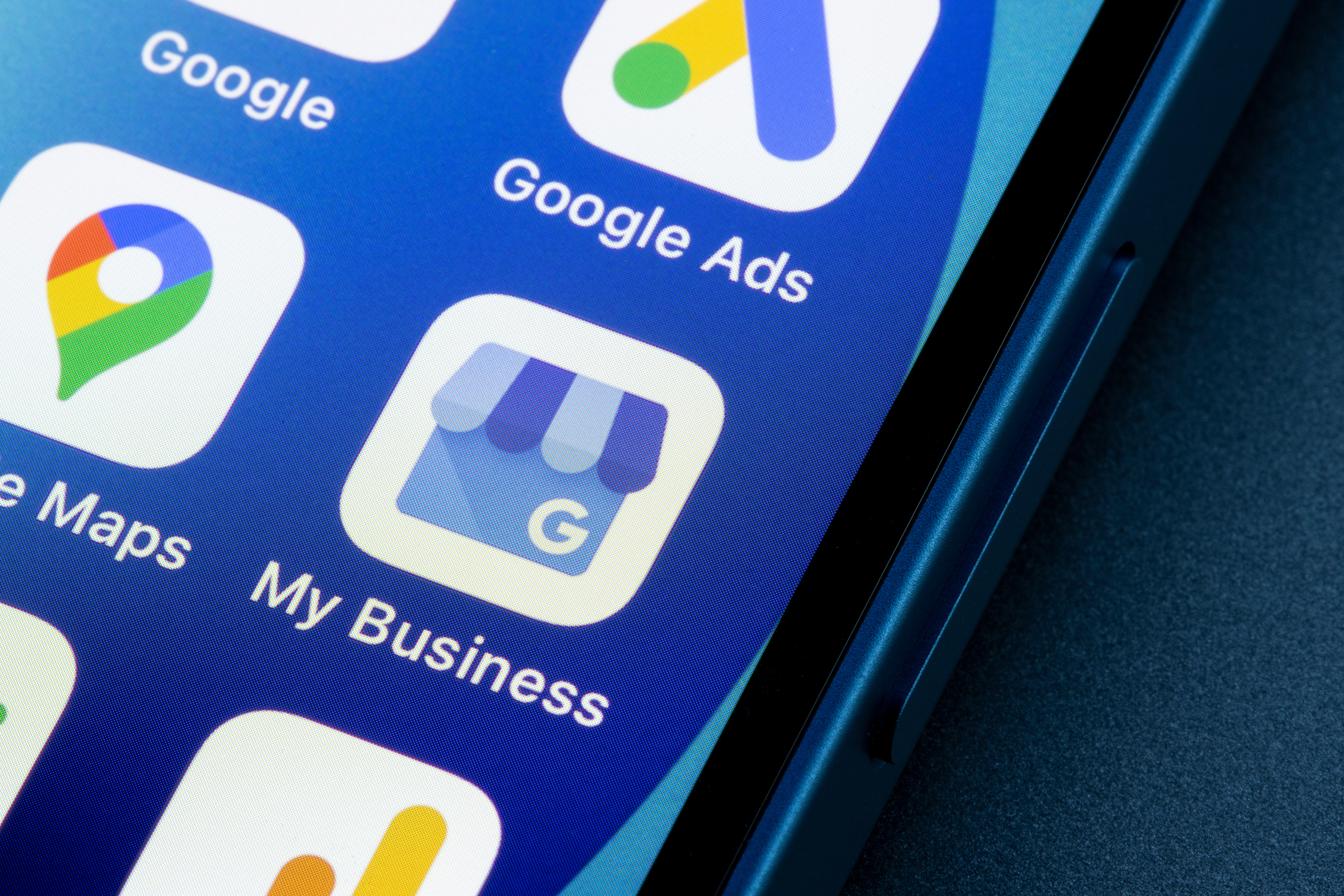 Google Business Profile and Google Maps apps on phone