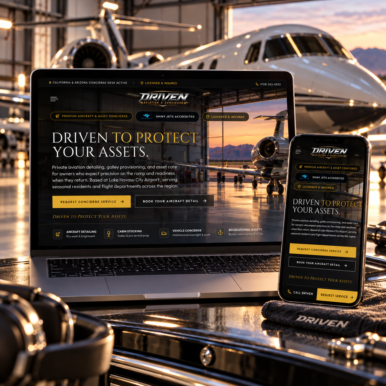 Driven Aviation Website Design