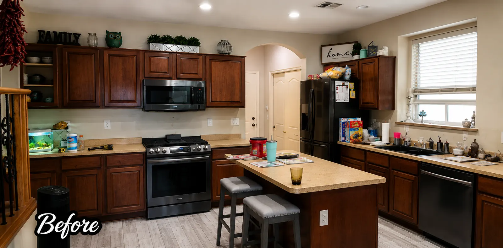Outdated kitchen before remodel in Goodyear, AZ