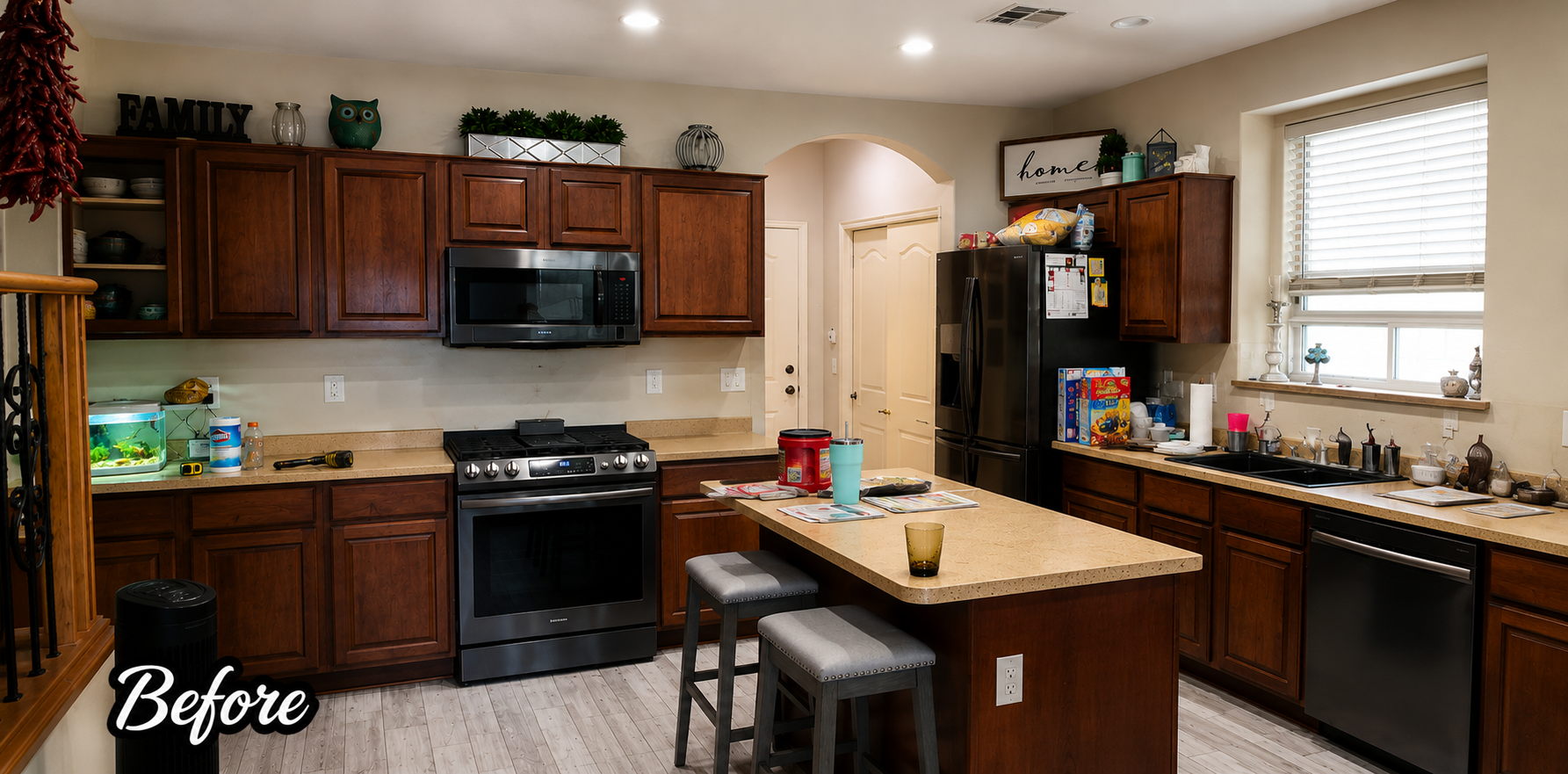 Outdated kitchen before remodel in Goodyear, AZ