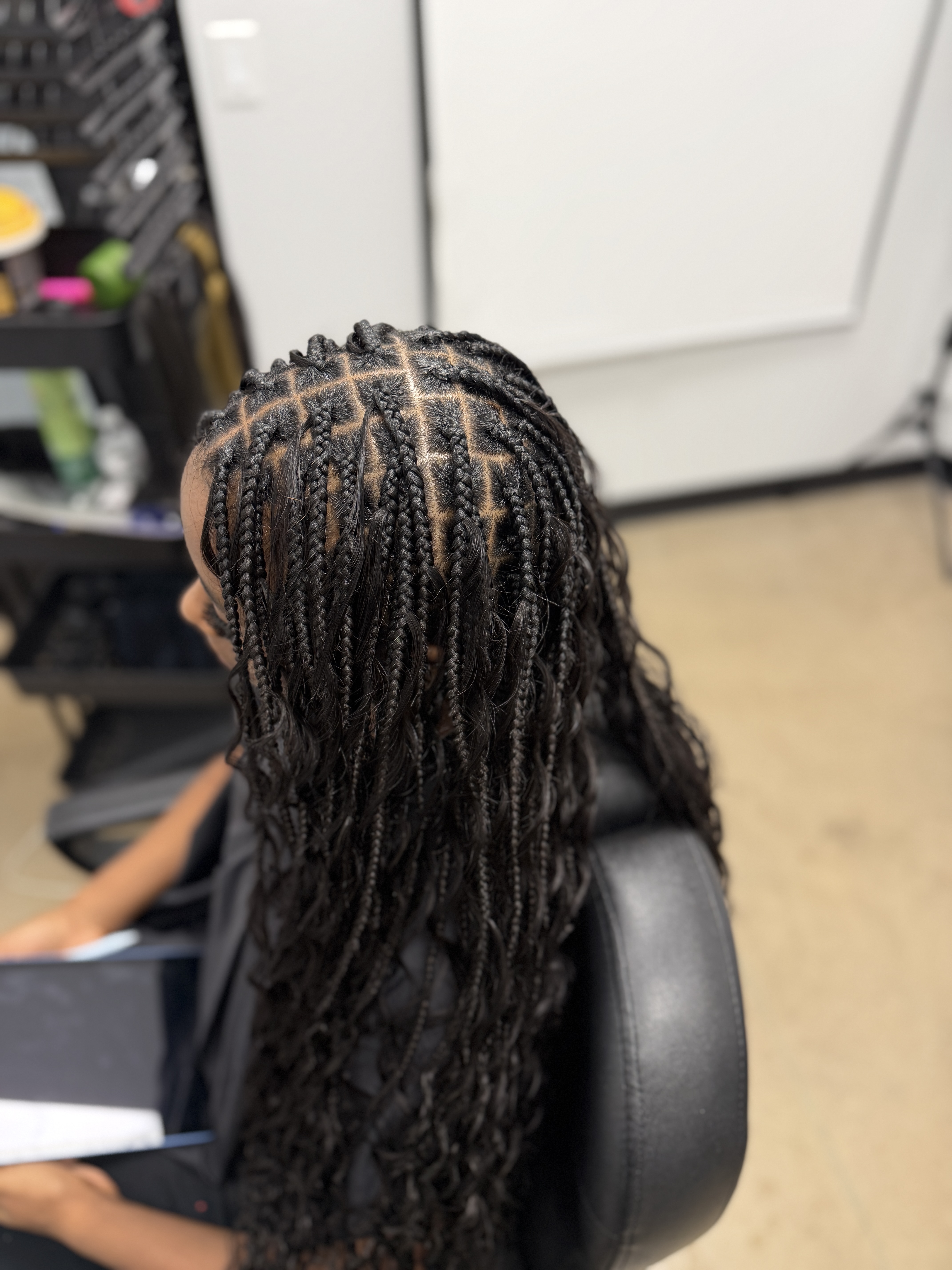 Boho Knotless Braids Small Long Woman Adult Honey Bel Hair Fort Worth TX