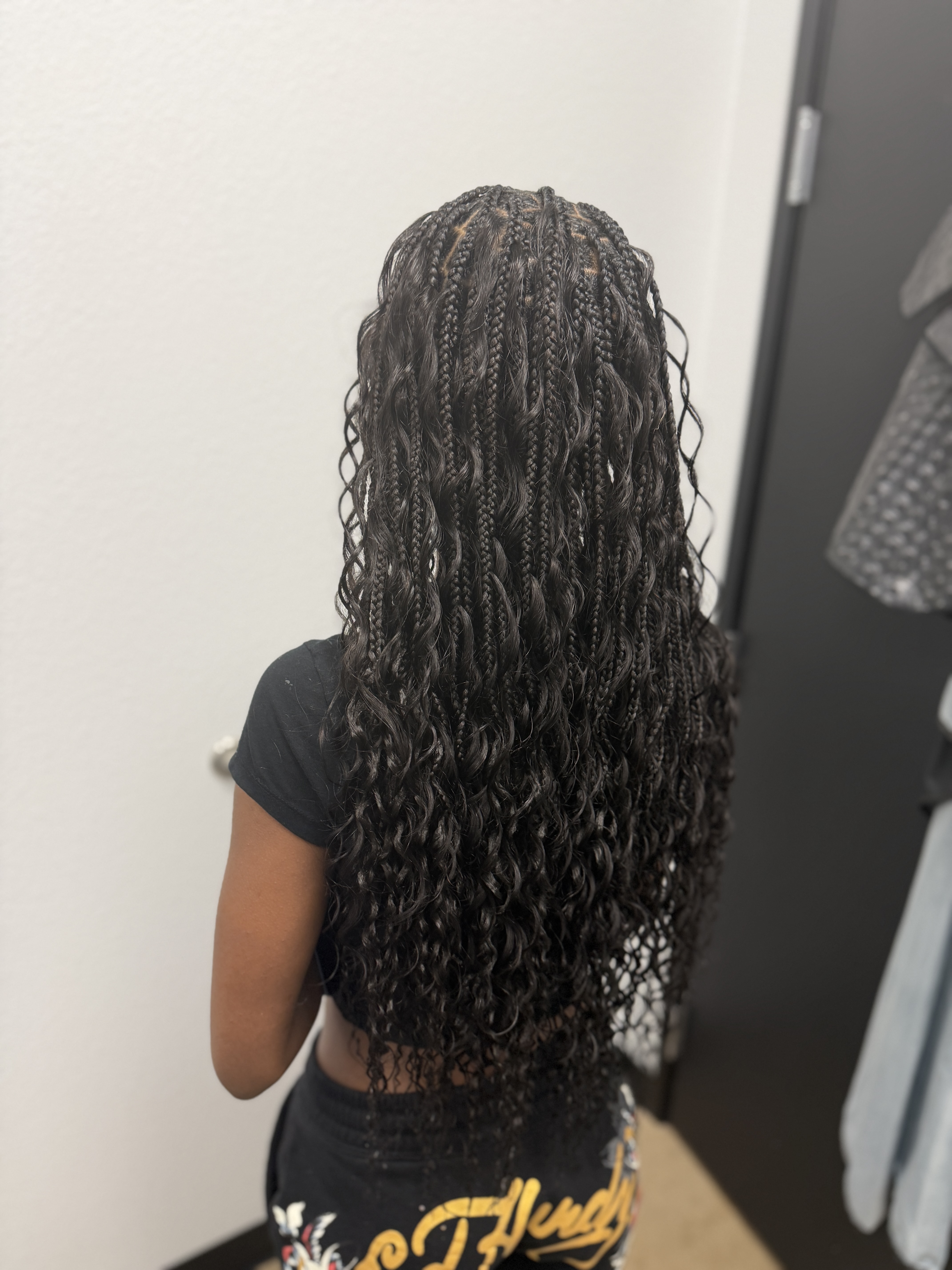 Boho Knotless Braids Small Long Woman Adult Honey Bel Hair Fort Worth TX