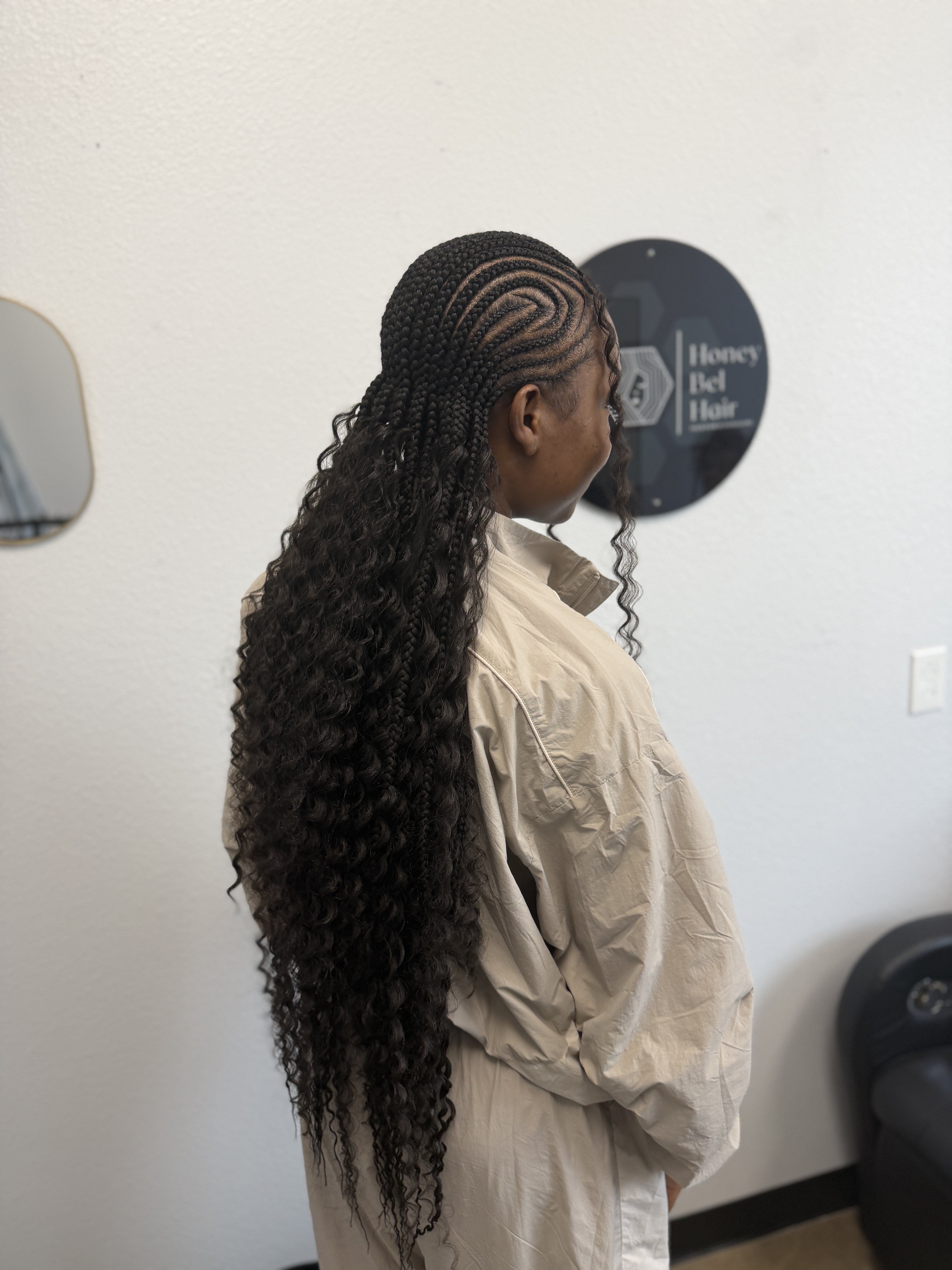 Stitch Braids Small Long Woman Adult Honey Bel Hair Fort Worth TX