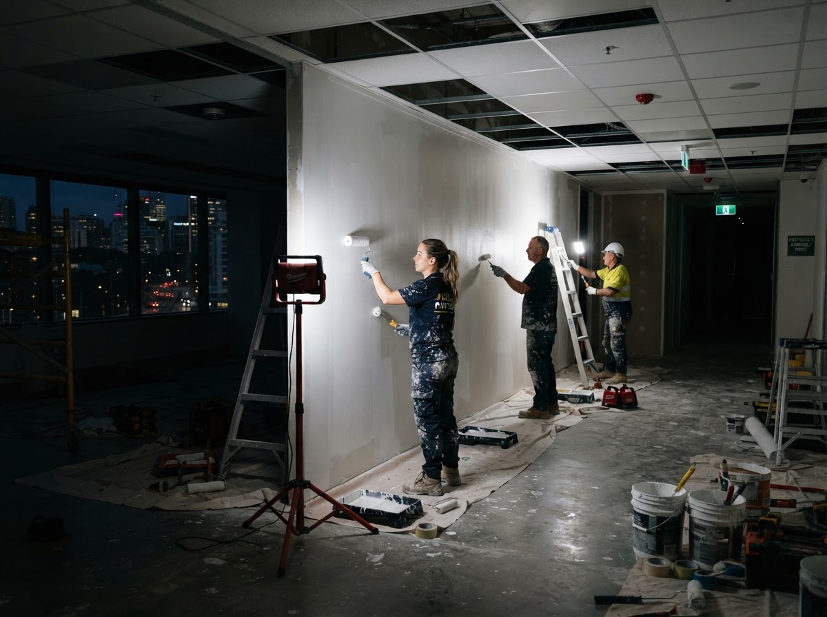 After-Hours & Shutdown Works - Rafik Painting & Services