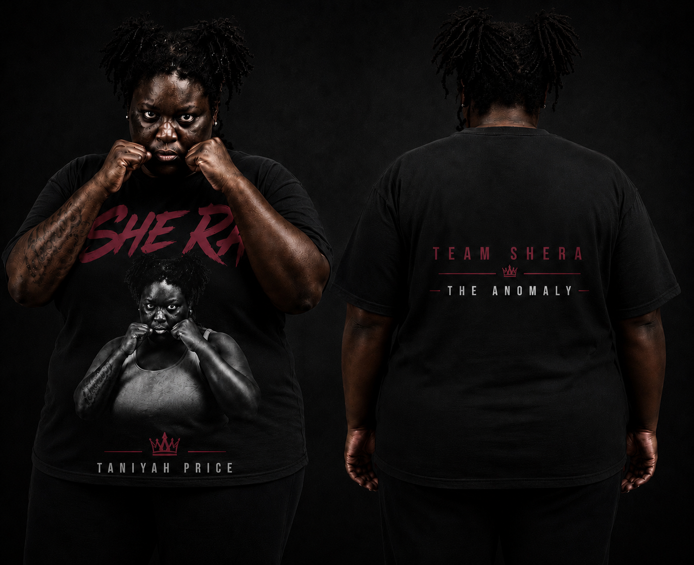 Team SheRa Classic Black / Burgundy t-shirt design