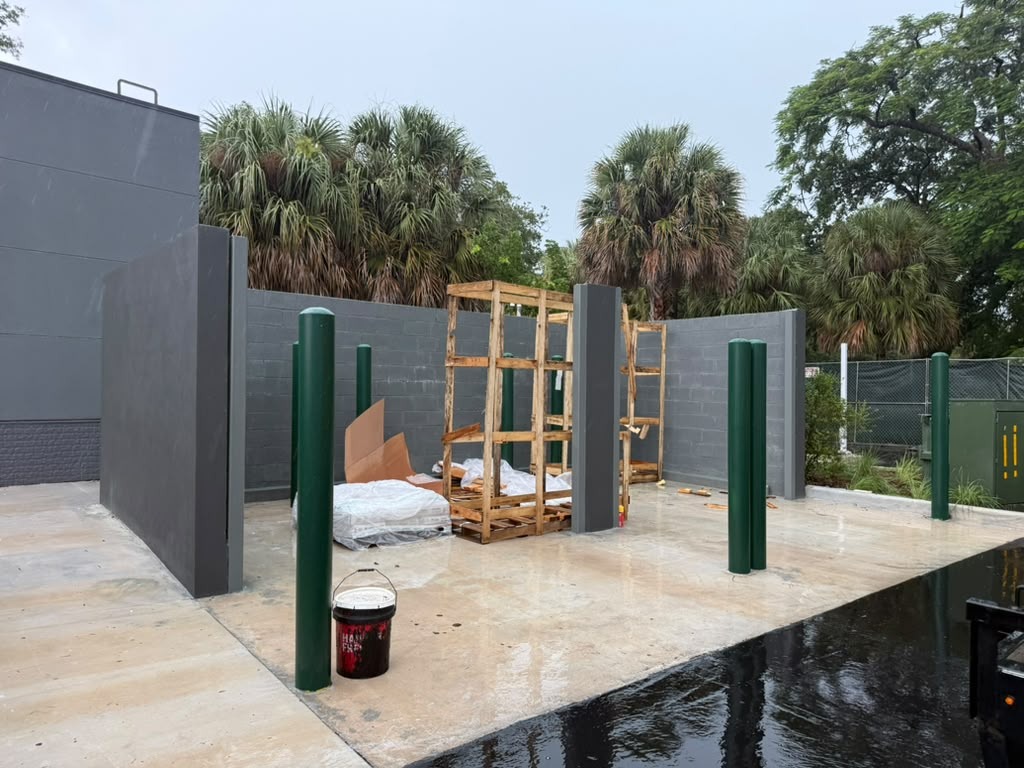 Commercial Perimeter Enclosure project by MVVAC Painting LLC