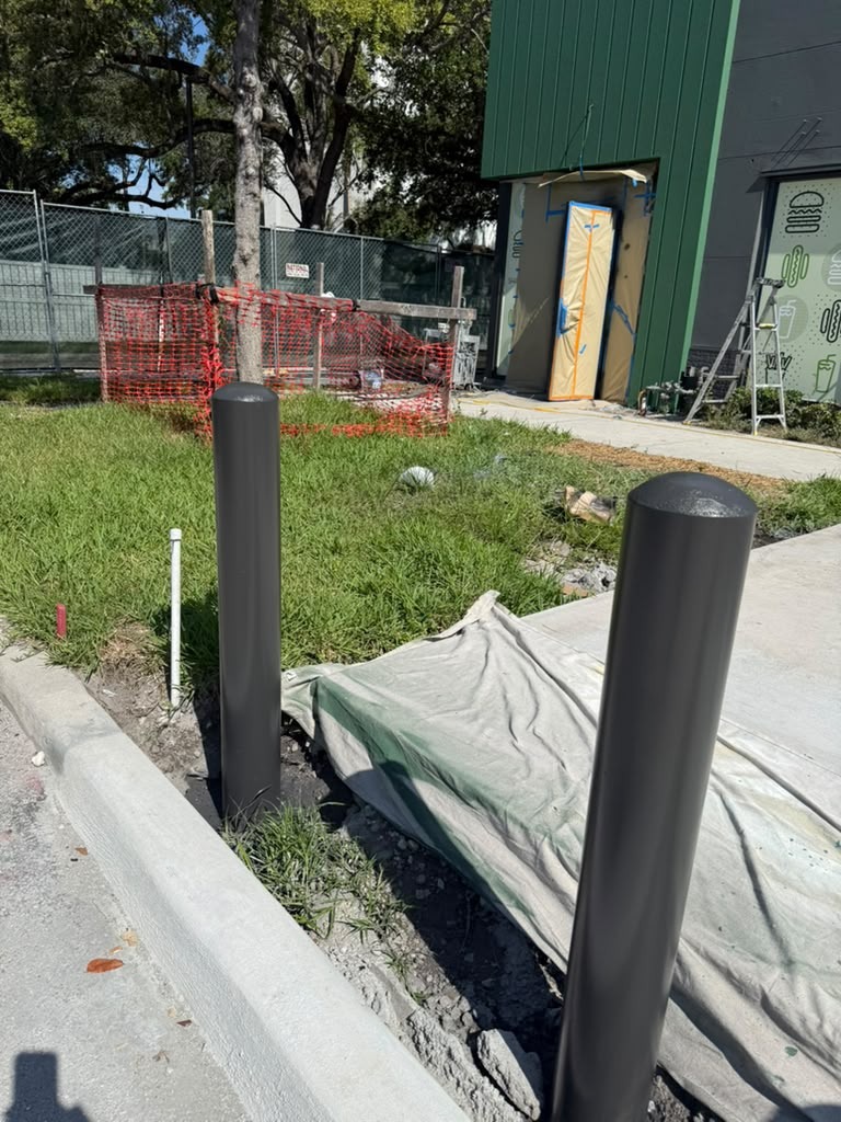 Commercial Exterior Bollards project by MVVAC Painting LLC
