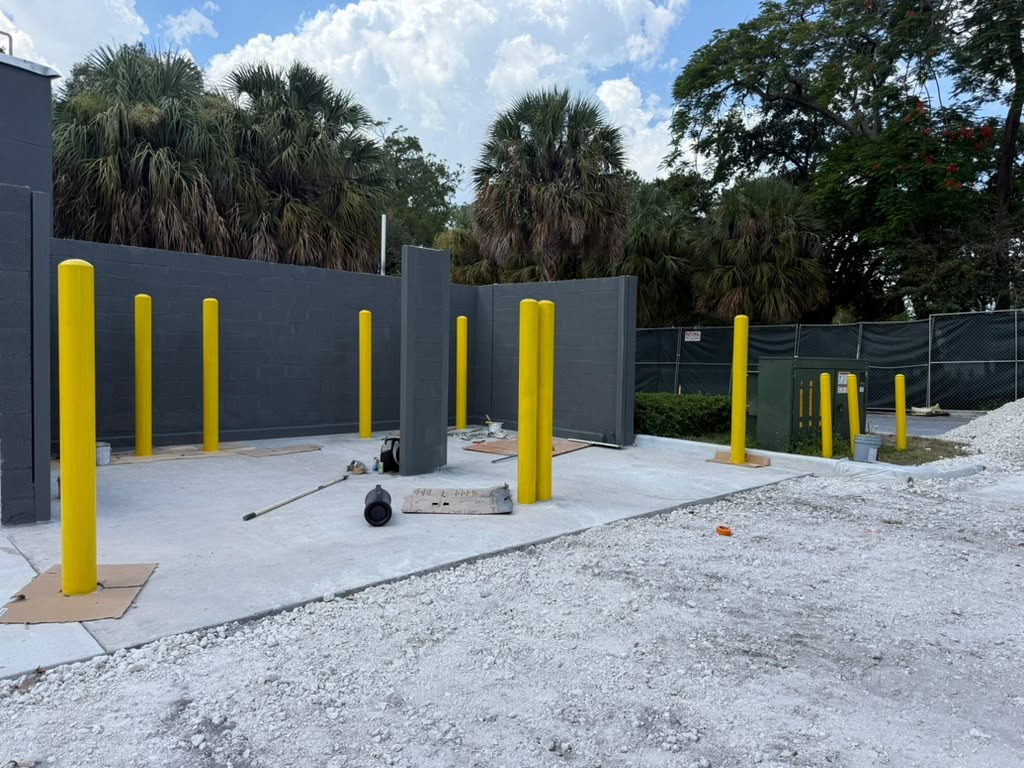 Safety Bollard Installation project by MVVAC Painting LLC