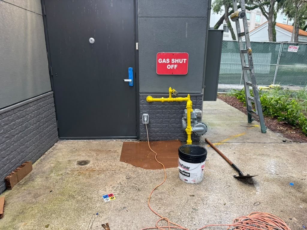 Exterior Gas Line Safety Coating project by MVVAC Painting LLC