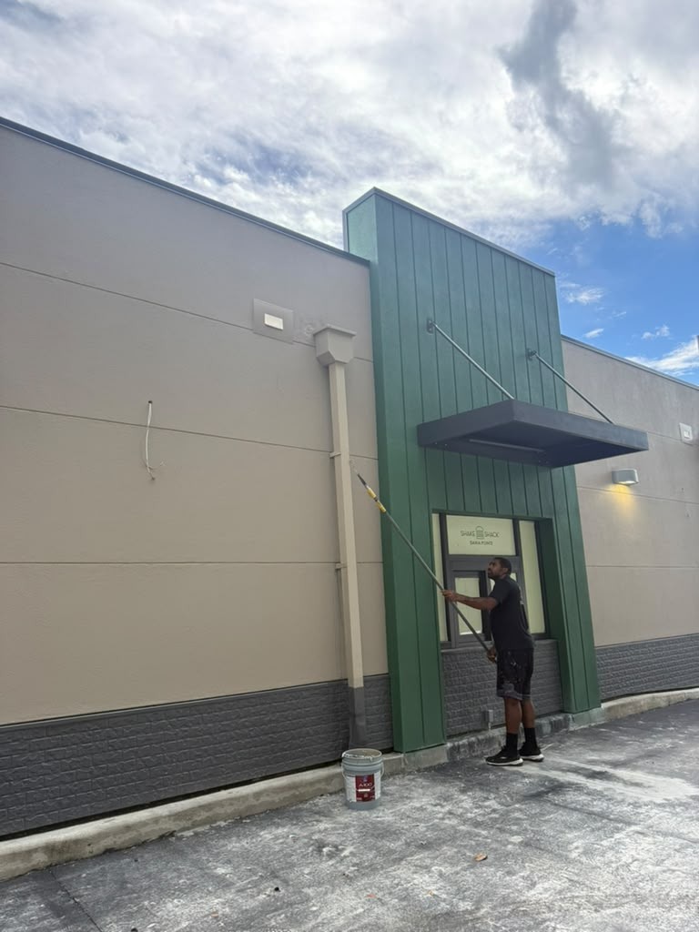 Commercial High-Reach Detailing project by MVVAC Painting LLC