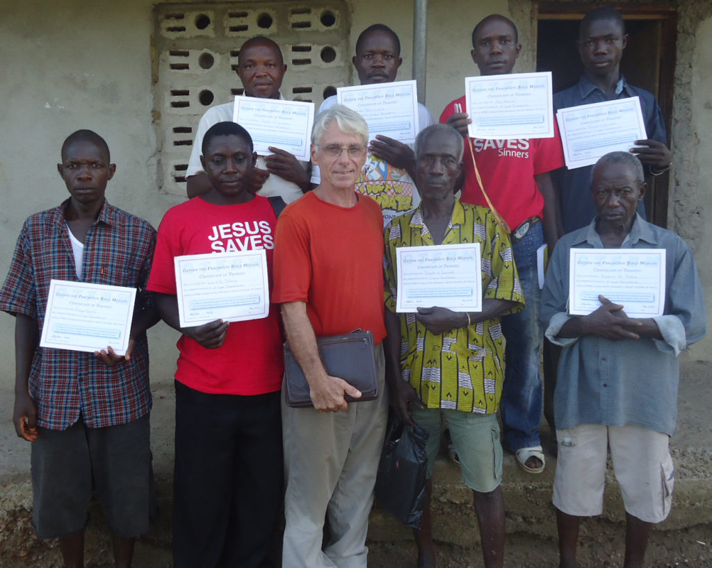 GTF Bible Institute students and classroom 1