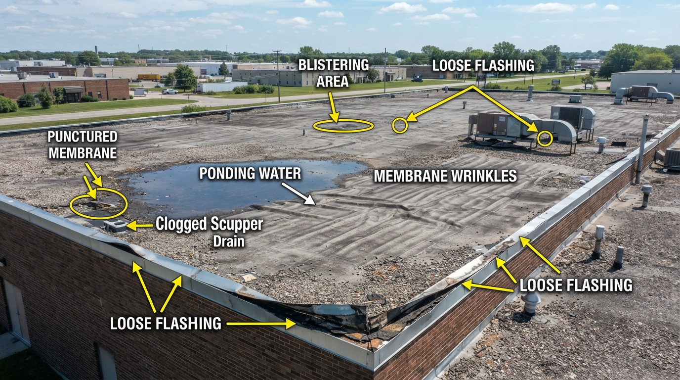5 Common Flat Roof Problems To Watch Out For