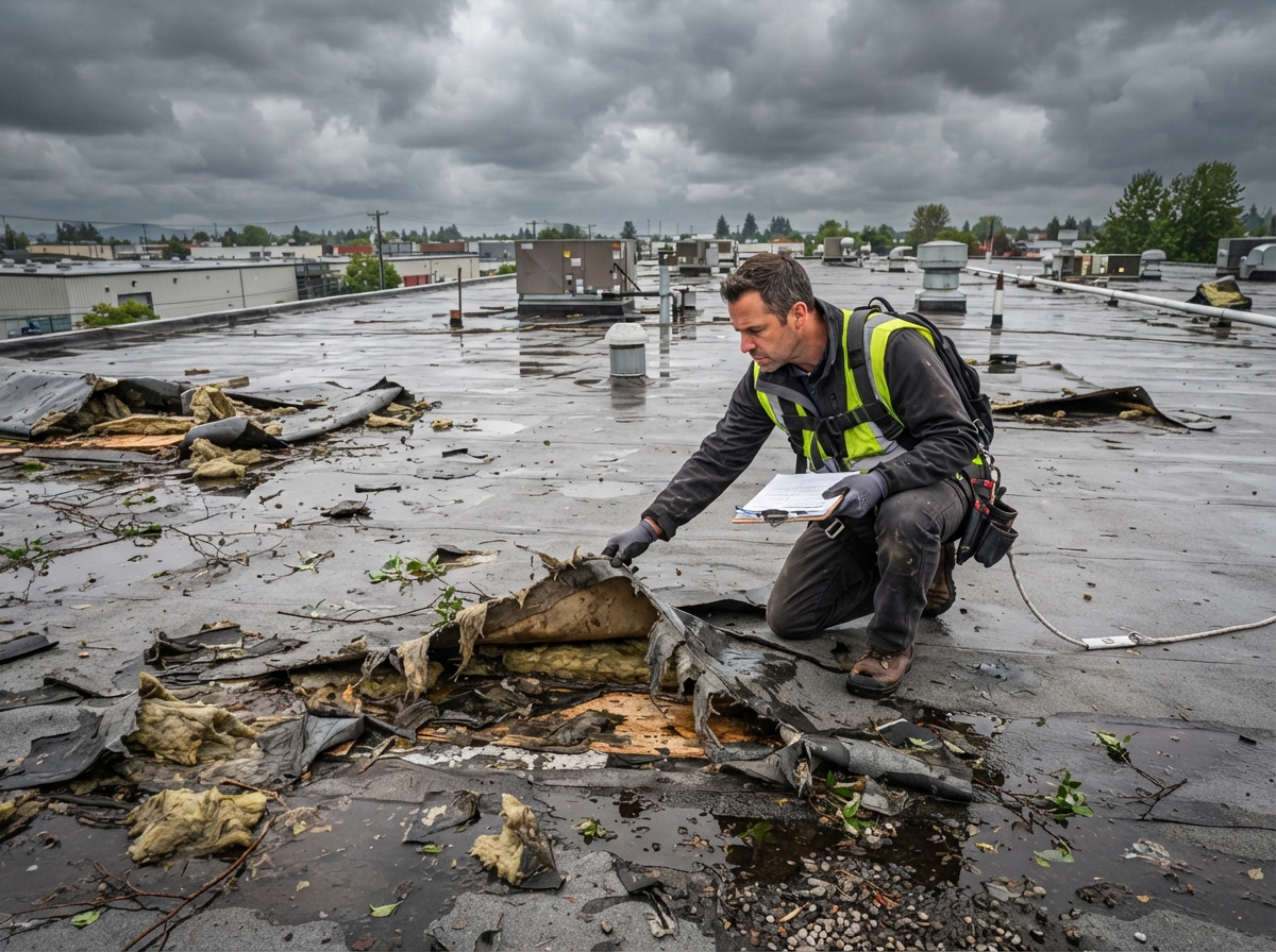 Signs Your Commercial Roof Needs an Inspection After a Storm