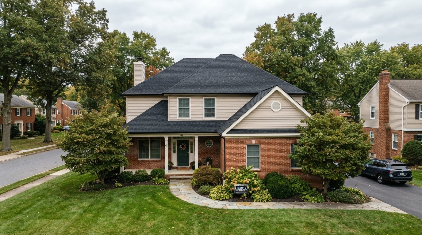 Pennsylvania home with new roof by Lane Roofing & Exteriors