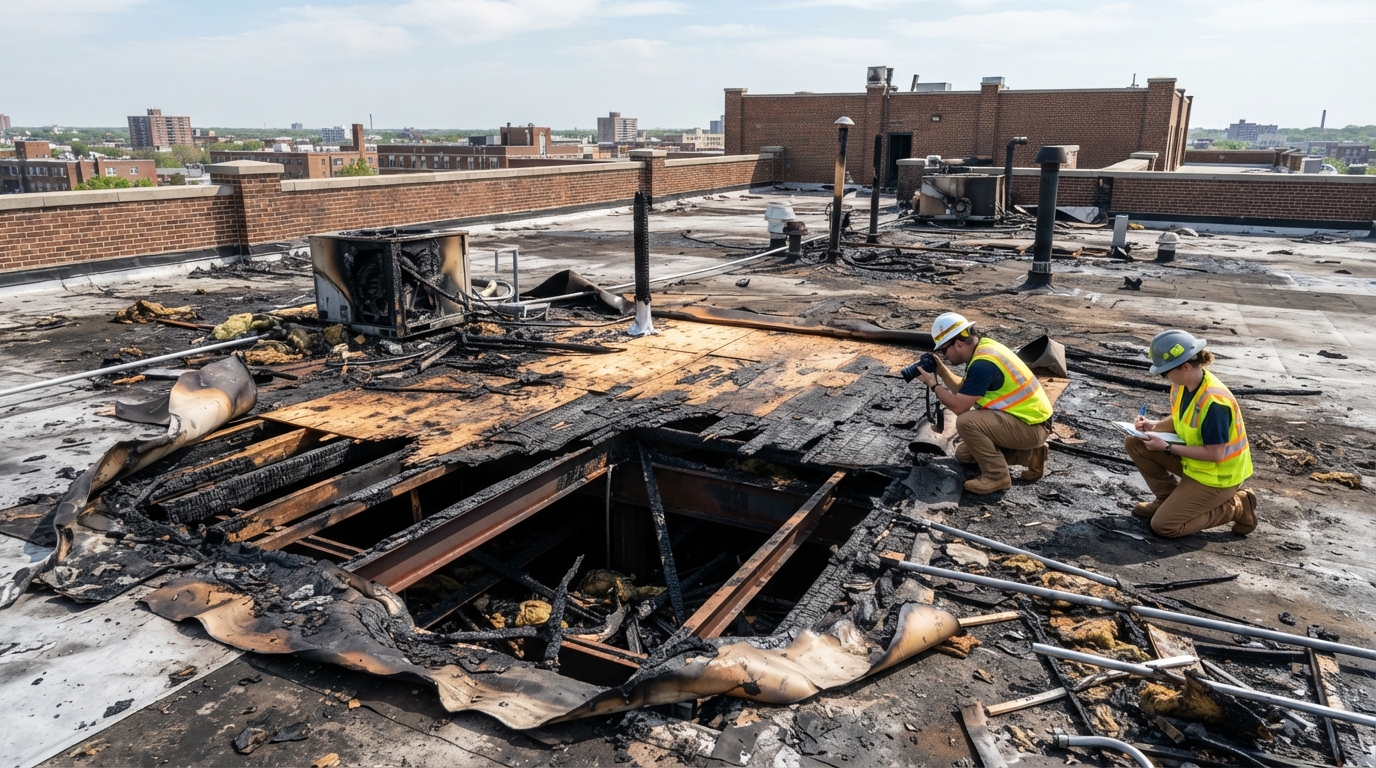 Considerations for Your Commercial Roofing After a Fire