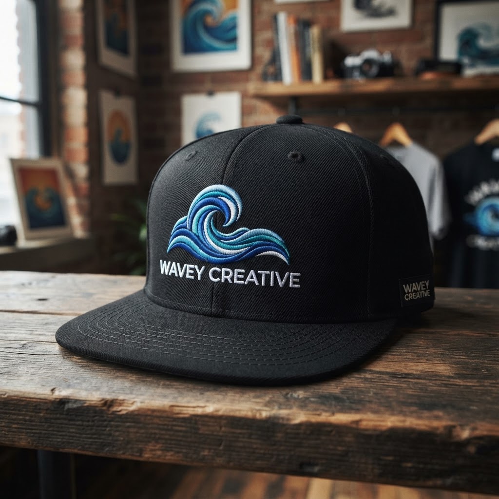 Wavey Studio Snapback Cap