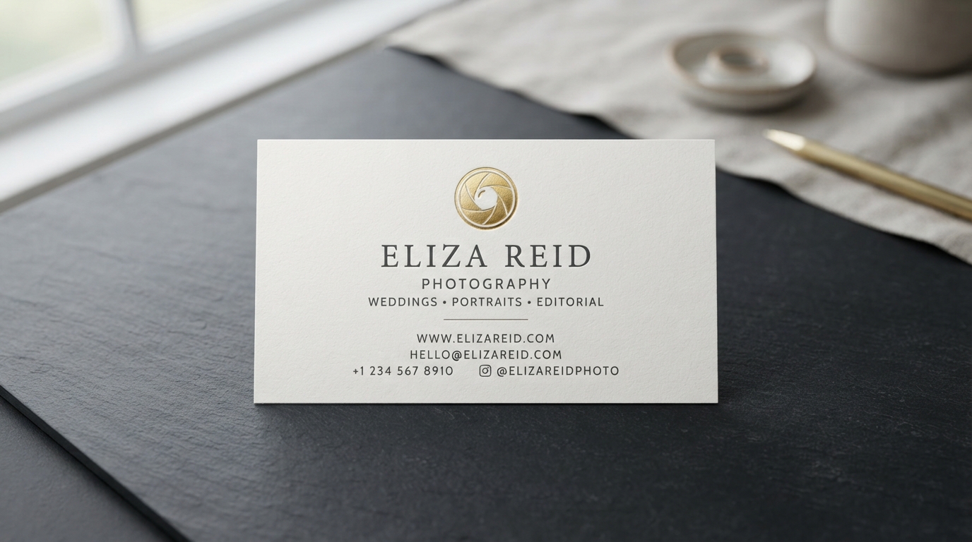 Photography Business Card Examples & Design Tips in Omaha