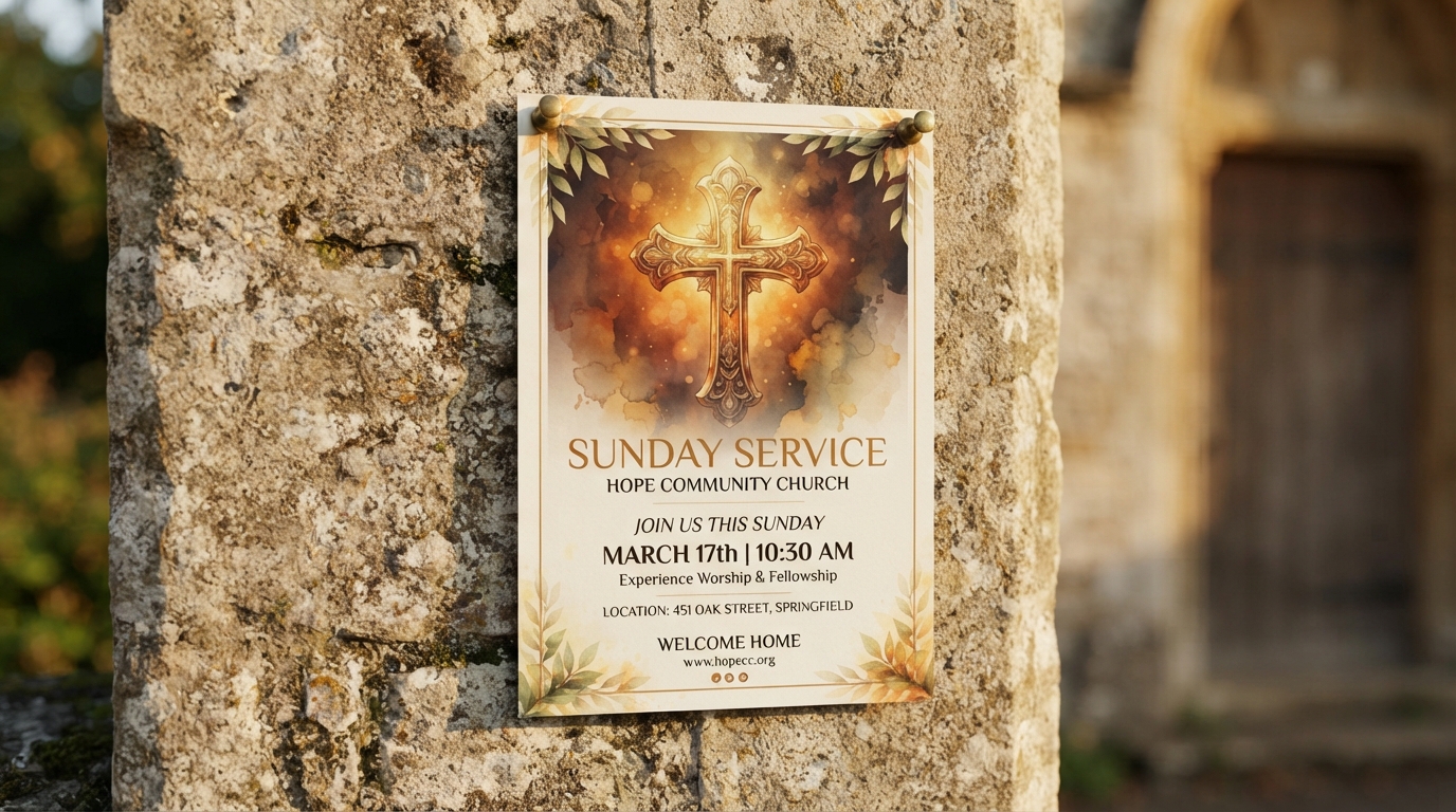 How to Make Church Flyers in Omaha: Design Tips, Examples & Sizes