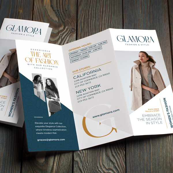 Brochures for retail store