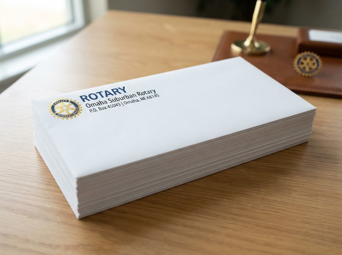Envelopes (#10) for Rotary clubs