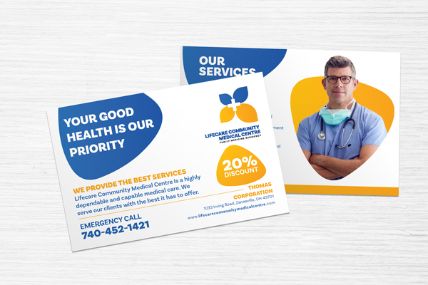 Postcards for healthcare