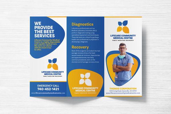 Healthcare printing and marketing materials