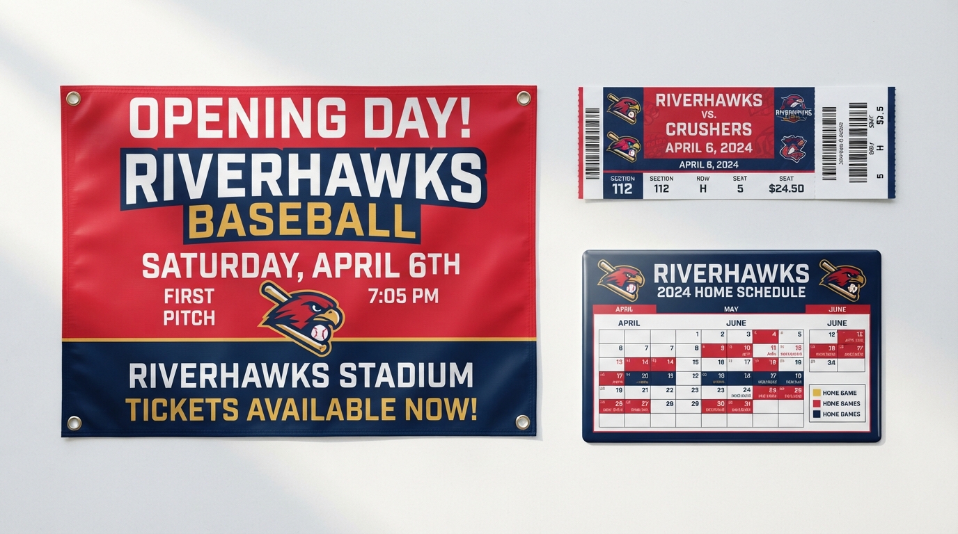 Custom Sports Team Essentials: Banners, Game Tickets & Schedule Magnets in Omaha