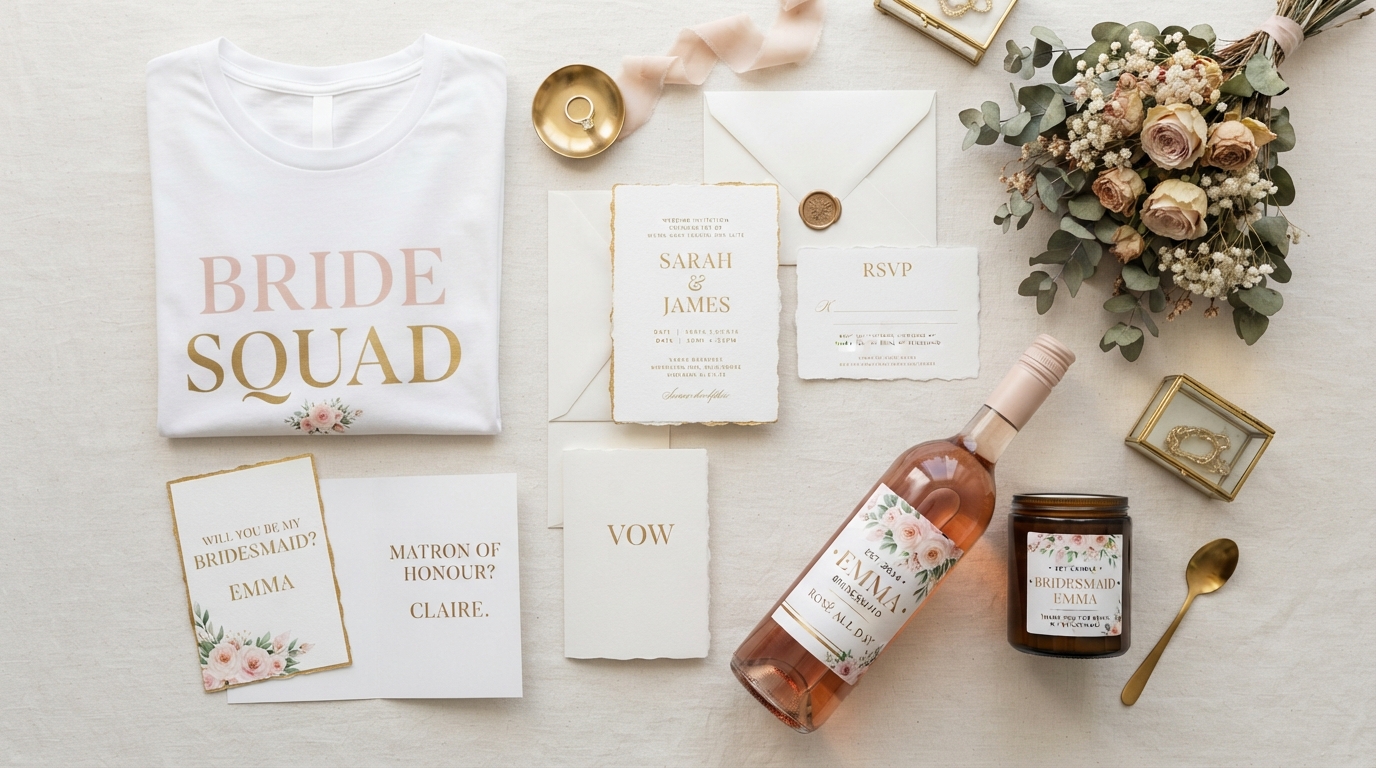 How to Create a Personalized Bridesmaids Proposal Box: Omaha Wedding Print & Gift Guide