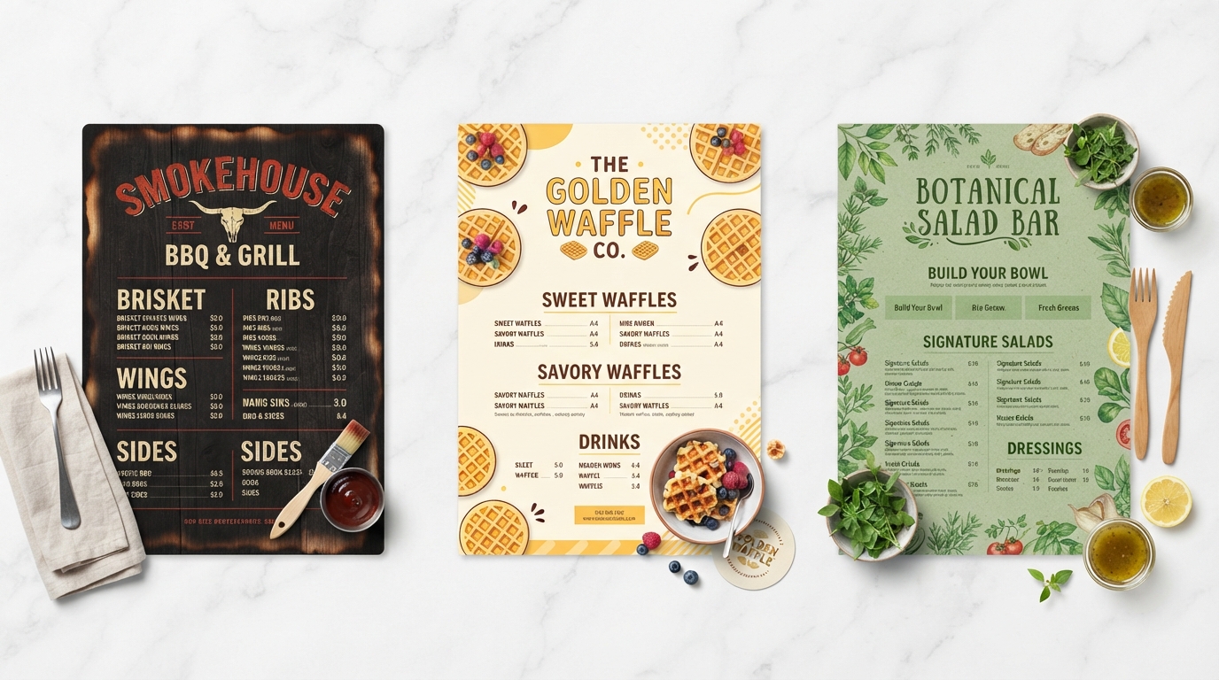 10 Restaurant Menu Design Ideas & Examples to Entice Diners in Omaha