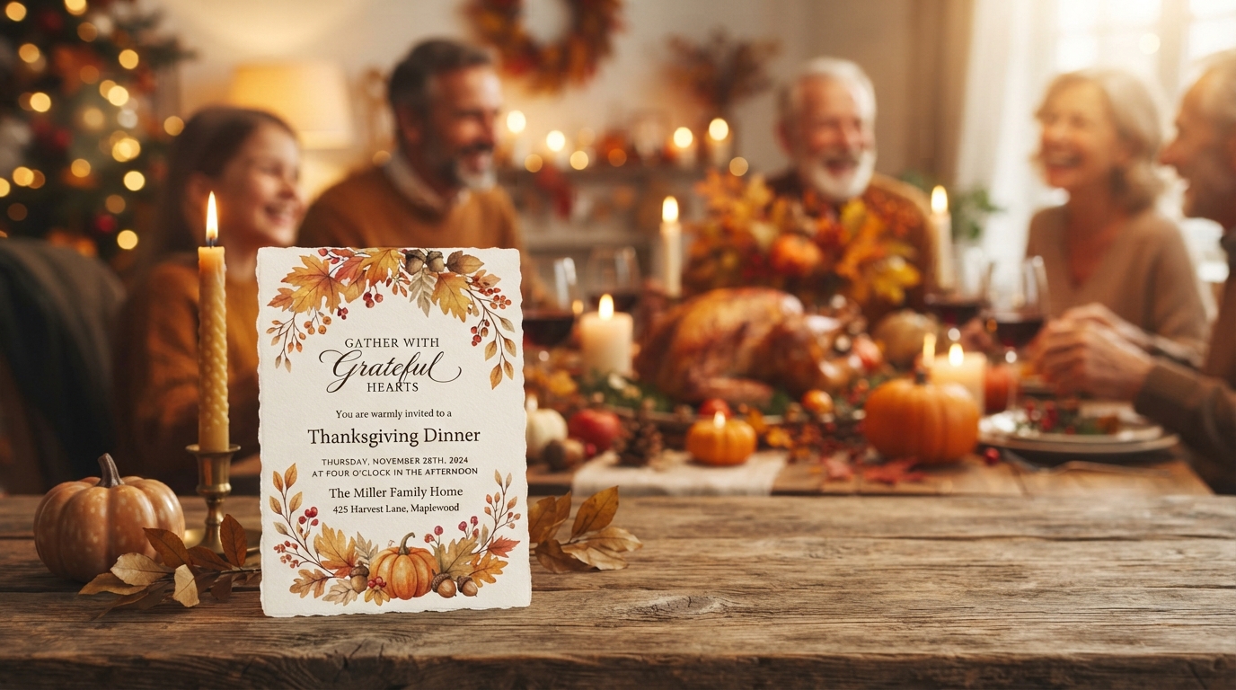 10 Custom Thanksgiving Invitation Ideas & Printing Tips for Omaha Hosts