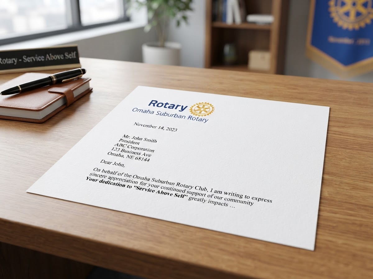 Letterheads for Rotary clubs