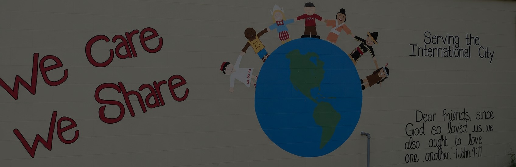 We Care We Share Ministries community mural