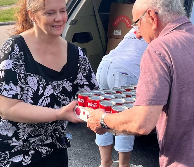 Food drive donation delivery
