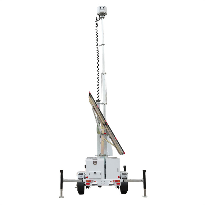 NomiTrailer with 21ft telescopic mast fully extended