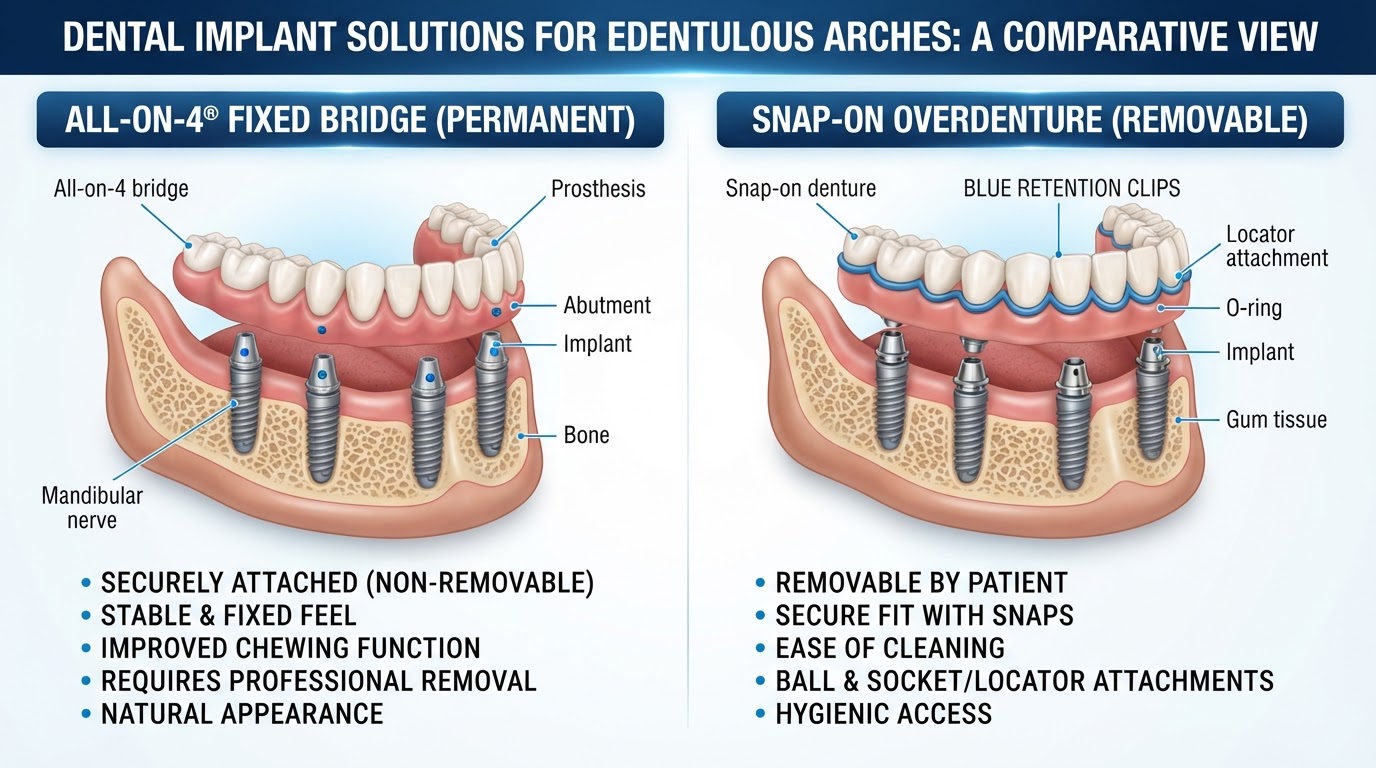 All-on-4 vs. Overdentures: Understanding Implant-Supported Options — denture care article from Preston Dentures Melbourne