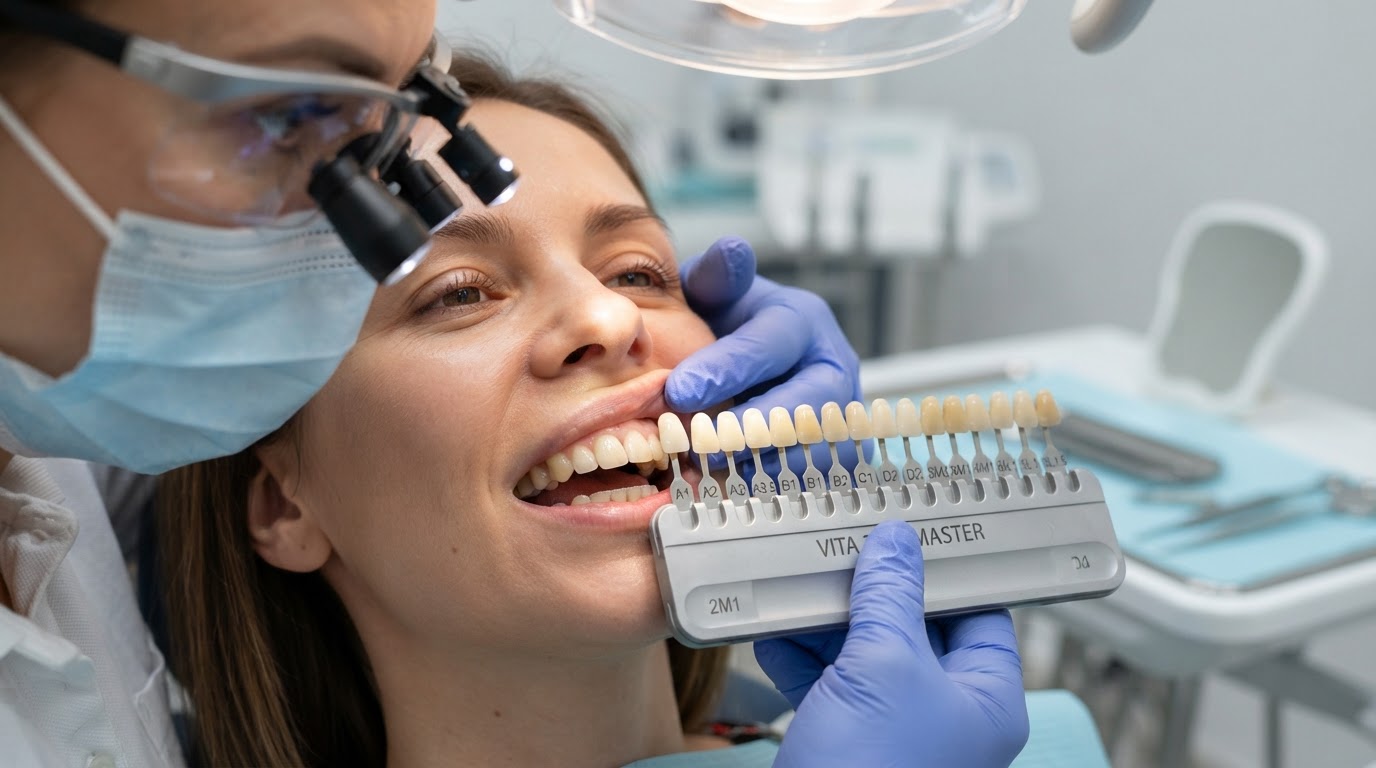 How to Choose Tooth Shade and Shape for Natural-Looking Dentures — denture care article from Preston Dentures Melbourne