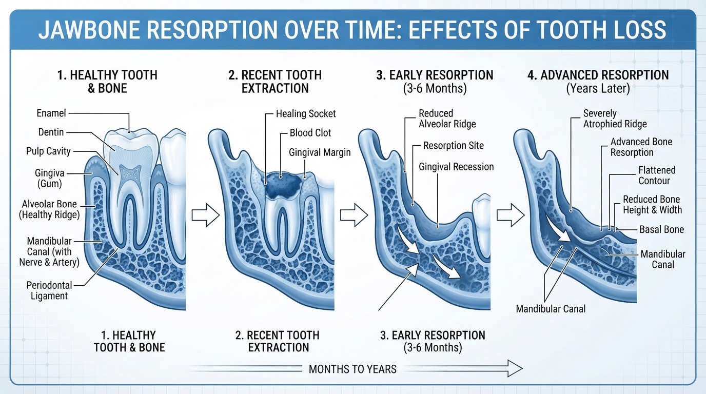 Understanding Jawbone Resorption and How It Affects Denture Fit — denture care article from Preston Dentures Melbourne