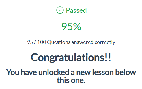 Certified Admin — Part A Passed (95%)