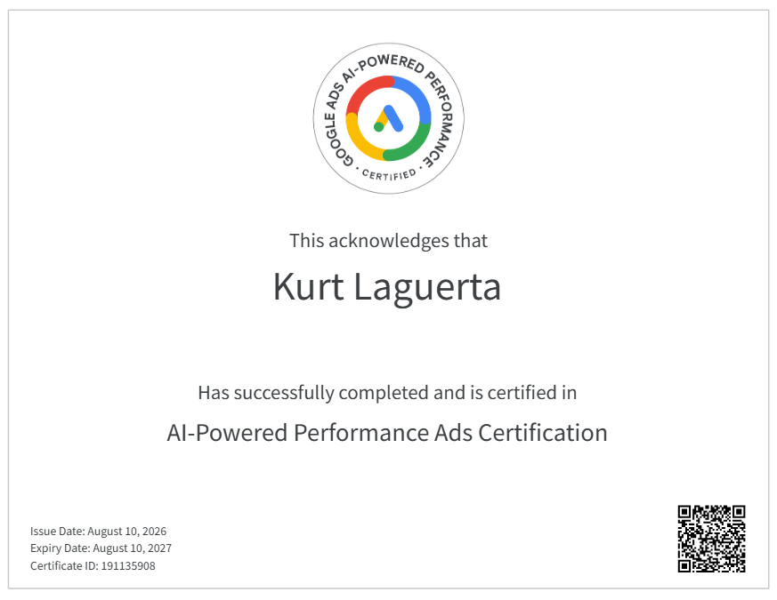 AI-Powered Performance Ads — Certified