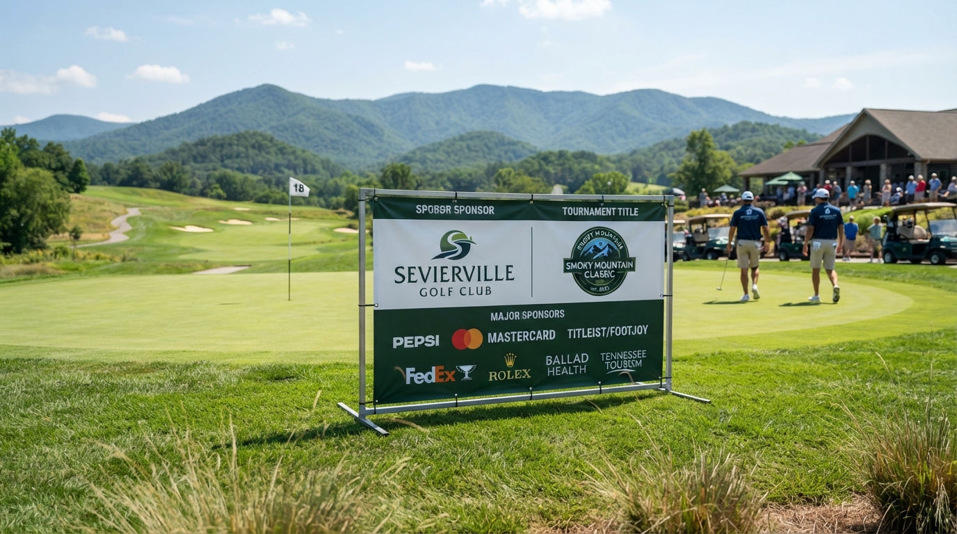 20th Annual PFHTA Benefit Golf Tournament Title Sponsor Banner