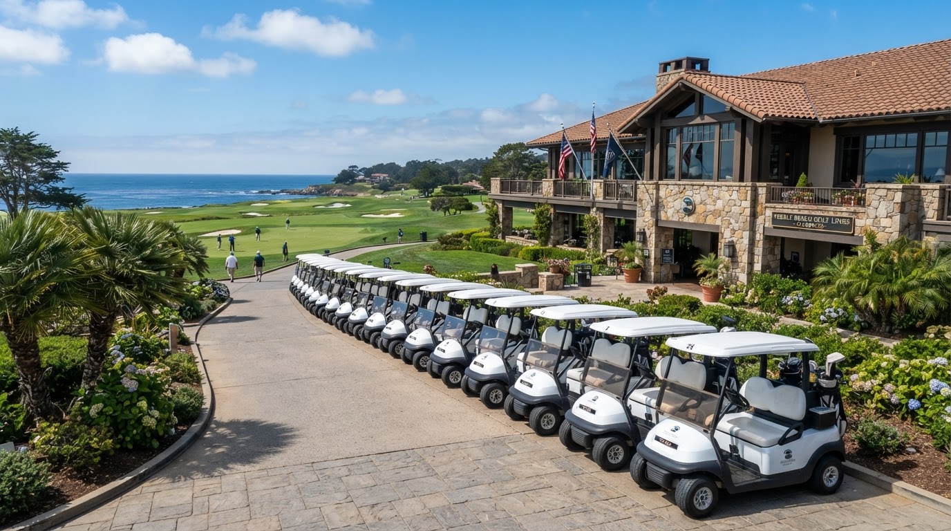 Golf Carts on Sevierville Golf Club course