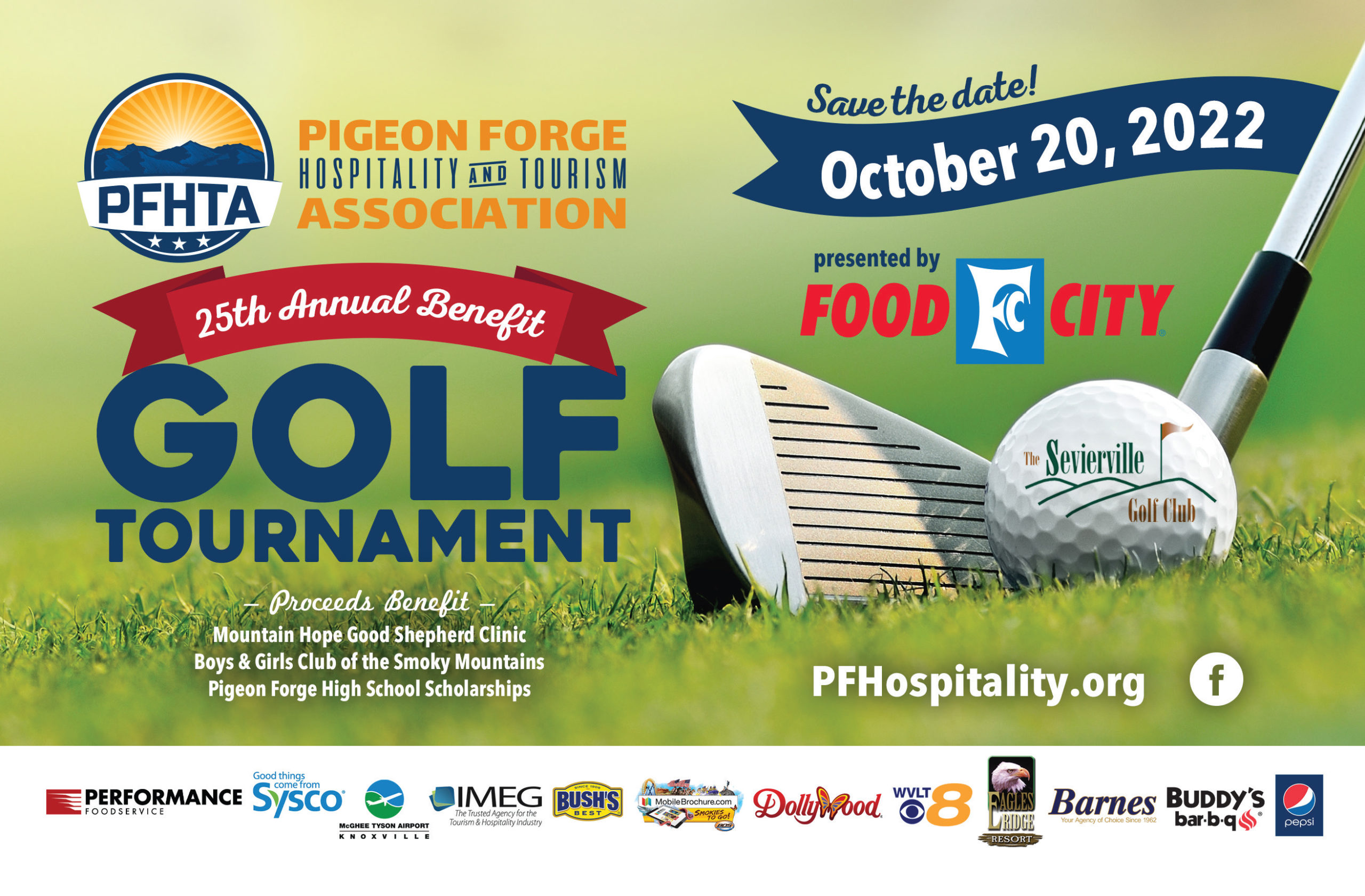 25th Annual Benefit Golf Tournament Poster