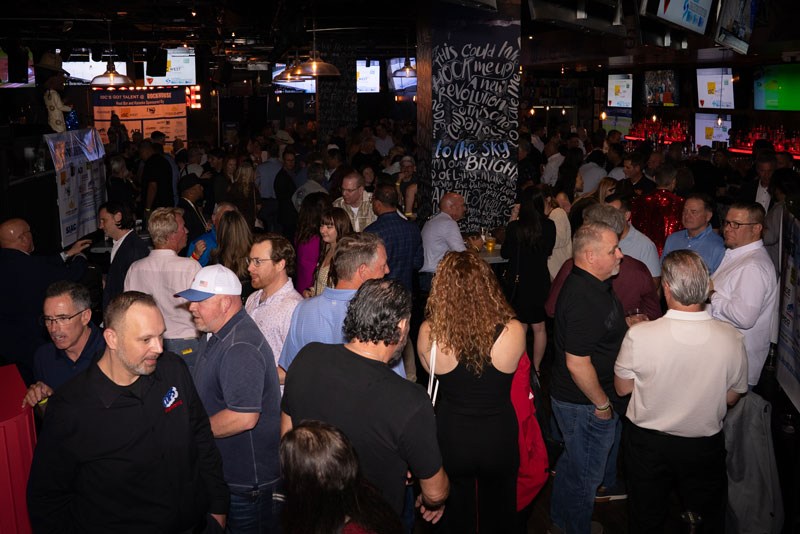 Industry leaders enjoying the evening showcase