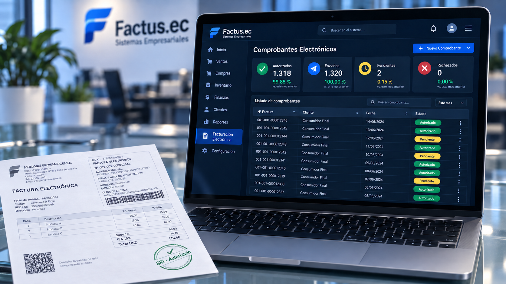 Factus.ec — Facturación Electrónica y Comprobantes SRI