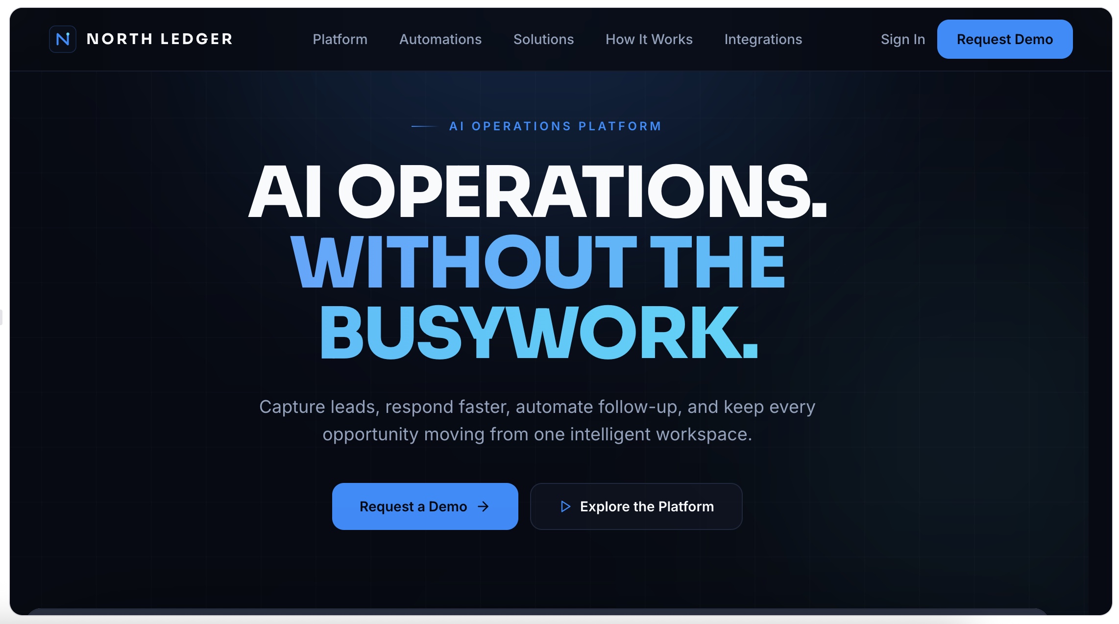 North Ledger Operations AI