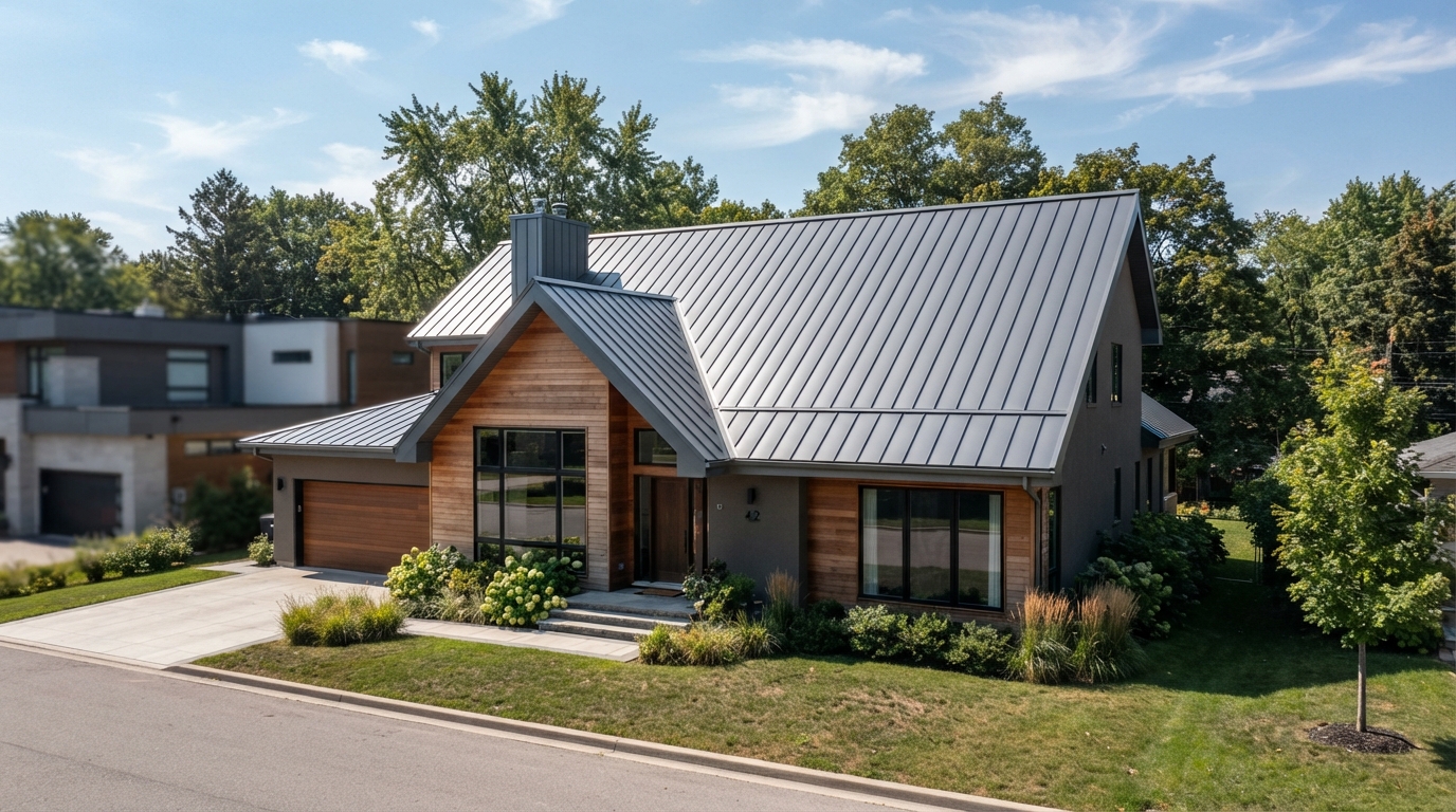 Finished residential roof with new architectural shingles in Hernando, MS — Rockford Roofing