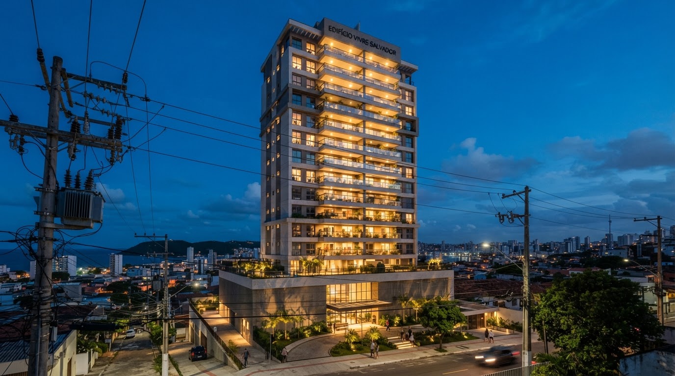 Condomínio residencial moderno em Salvador