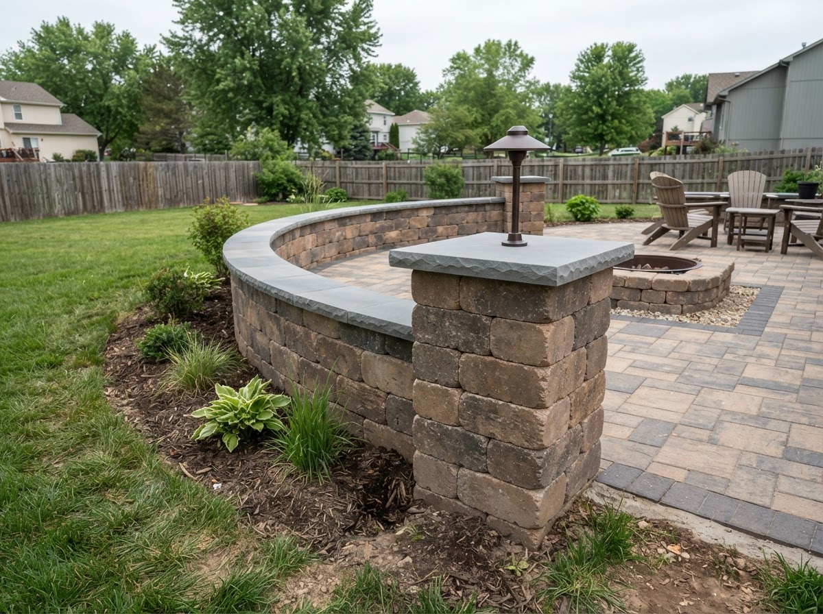 Seat Walls & Structural Pillars project in Lenexa KS